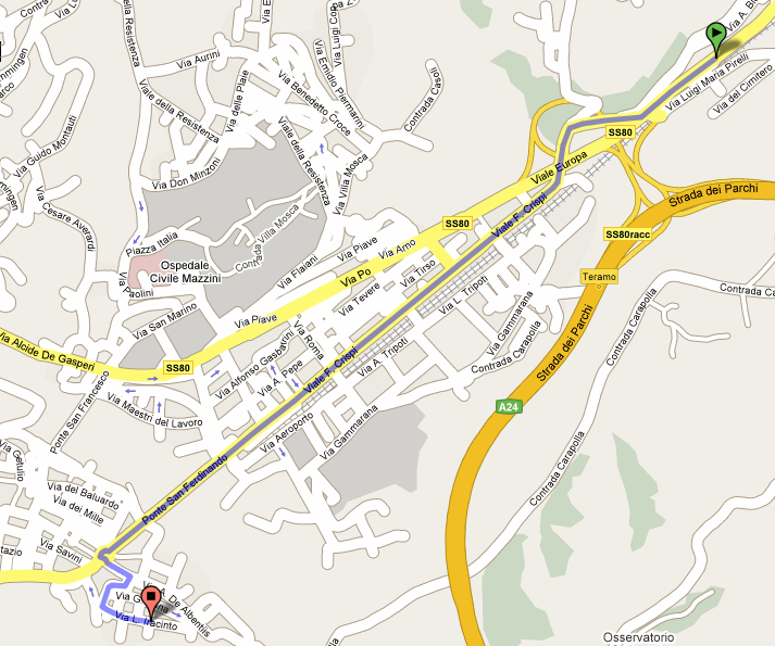 Mappa da maps.google.it